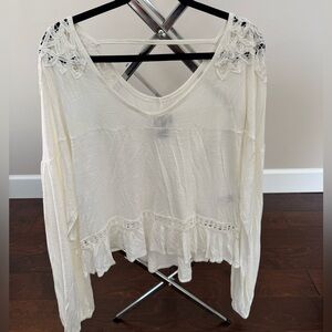 Wrangler Cream Lace Women's Blouse